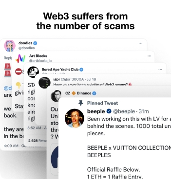 Web3 suffers from the number of scams